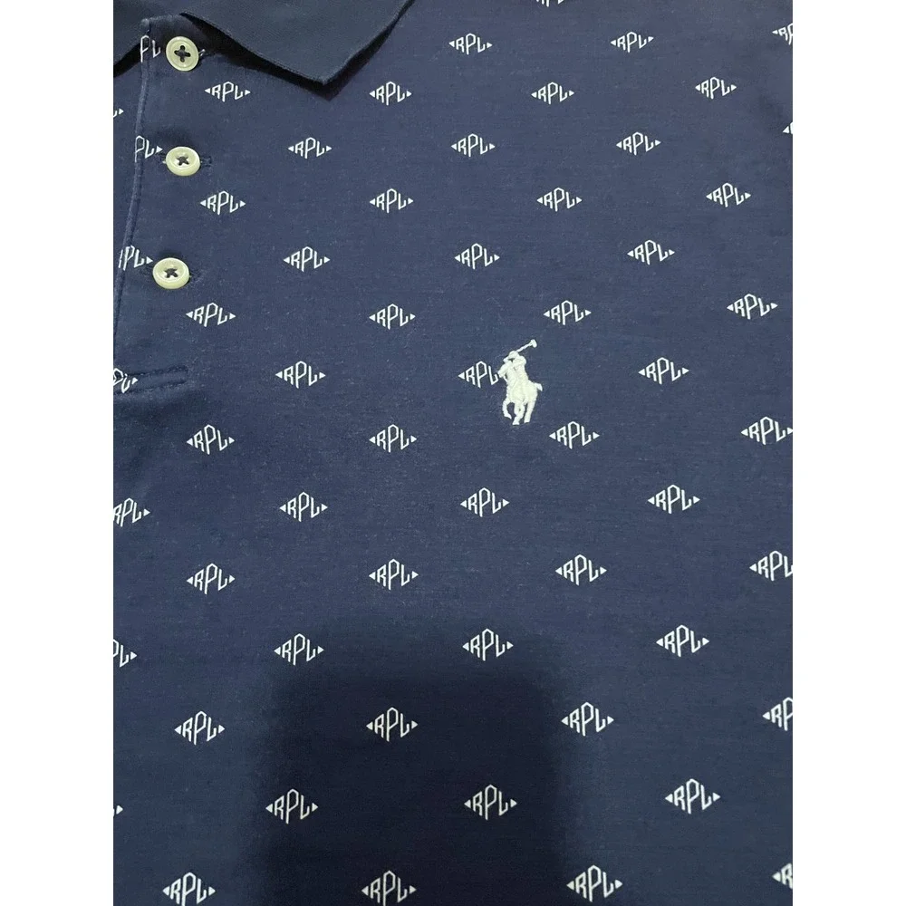 Polo Ralph Lauren Polo Shirt Mens Extra Large RPL Classic Fit Navy